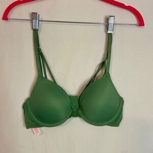 Dual Color Green & Pink Victoria Secret "Pink" Bra Size 32 A.  Never Worn